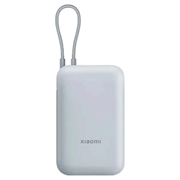 Xiaomi 10000mAh Powerbank integroidulla USB-C-kaapelilla 22.5W - Jäänsininen
