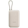 Xiaomi 10000mAh Powerbank integroidulla USB-C-kaapelilla 22.5W - Beige