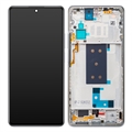 Xiaomi 11T Pro Etukuori & LCD Näyttö 5600040K3S00 - Hopea