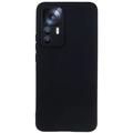 Xiaomi 12T/12T Pro Anti-Fingerprints Matta TPU Suojakuori - Musta