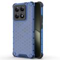 Xiaomi 14T Honeycomb Armored Hybridikotelo - Sininen