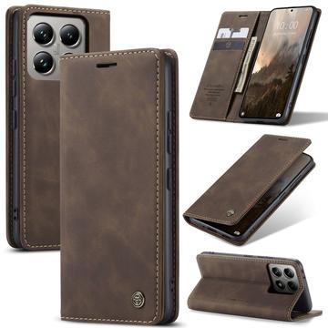 Xiaomi 14T Pro Caseme 013 Sarja Lompakkokotelo - Kahvi