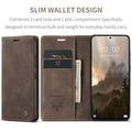 Xiaomi 14T Pro Caseme 013 Sarja Lompakkokotelo - Kahvi