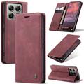 Xiaomi 14T Pro Caseme 013 Sarja Lompakkokotelo - Viininpunainen