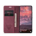 Xiaomi 14T Pro Caseme 013 Sarja Lompakkokotelo - Viininpunainen