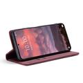 Xiaomi 14T Pro Caseme 013 Sarja Lompakkokotelo - Viininpunainen