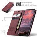 Xiaomi 14T Pro Caseme 013 Sarja Lompakkokotelo - Viininpunainen