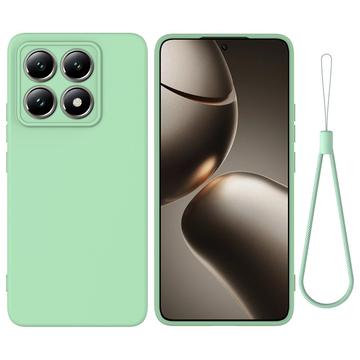 Xiaomi 14T Pro Nestemäinen Silikoni Suojakuori - Vihreä