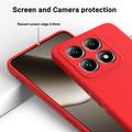 Xiaomi 14T Pro Nestemäinen Silikoni Suojakuori - Punainen
