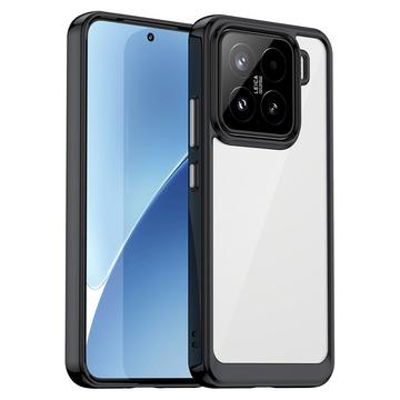 Xiaomi 15 Anti-Shock Hybridikotelo - Musta