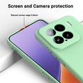 Xiaomi 15 Nestemäinen silikonikotelo käsihihnalla - vihreä
