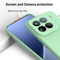 Xiaomi 15 Pro Nestemäinen silikonikotelo käsihihnalla - vihreä
