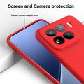 Xiaomi 15 Pro Nestemäinen silikonikotelo käsihihnalla - punainen