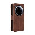 Xiaomi 15 Ultra -kortinhaltijan lompakkokotelo - ruskea