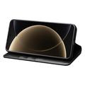 Xiaomi 15 Ultra Qialino Classic Lompakkomallinen Nahkakotelo - Musta