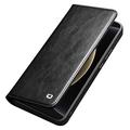Xiaomi 15 Ultra Qialino Classic Lompakkomallinen Nahkakotelo - Musta