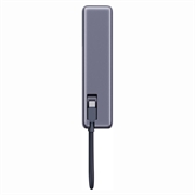 Xiaomi 165W Power Bank integroidulla USB-C-kaapelilla 10000mAh - harmaa
