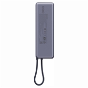 Xiaomi 165W Power Bank integroidulla USB-C-kaapelilla 10000mAh - harmaa