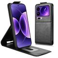 Xiaomi 17 Pro Max Pystysuuntainen läppäkotelo jalustalla - musta