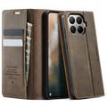 Xiaomi 17T Pro Caseme 033 vasikka tekstuuri lompakko tapauksessa RFID-sulku - Kahvi