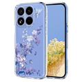Xiaomi 17T Pro Kukkakuvioinen TPU-kotelo - violetti