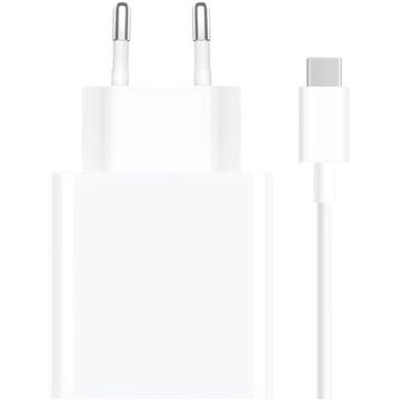 Xiaomi 33W USB-A matkalaturi USB-C-kaapelilla MDY-16-EF - Valkoinen