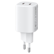 Xiaomi 45W Nano Turbo -seinälaturi - 2 x USB-C - valkoinen