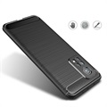 Xiaomi MI 10T 5G/10T Pro 5G Brushed TPU Kotelo - Hiilikuitu - Musta