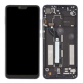 Xiaomi Mi 8 Lite Etukuori & LCD Näyttö - Musta