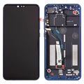 Xiaomi Mi 8 Lite Etukuori & LCD Näyttö - Sininen