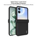 Xiaomi Mix Flip 2 Imak Ruiyi Hybridikotelo - Hiilikuitu - Musta