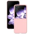 Xiaomi Mix Flip Kumipäällysteinen Muovikuori - Pinkki