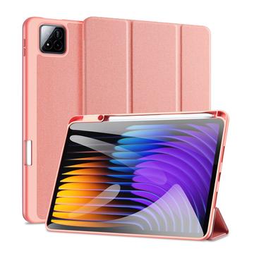 Xiaomi Pad 7/7 Pro Dux Ducis Domo Tri-Fold Smart Lompakkokotelo - Pinkki