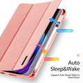Xiaomi Pad 7/7 Pro Dux Ducis Domo Tri-Fold Smart Lompakkokotelo - Pinkki