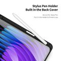 Xiaomi Pad 7/7 Pro Dux Ducis Toby Tri-Fold Älykäs Lompakkokotelo - Musta