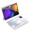 Xiaomi Pad 7/7 Pro Dux Ducis Toby Tri-Fold Älykäs Lompakkokotelo - Vaaleanpunainen