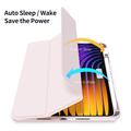 Xiaomi Pad 7/7 Pro Dux Ducis Toby Tri-Fold Älykäs Lompakkokotelo - Vaaleanpunainen