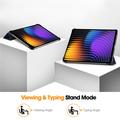 Xiaomi Pad 7/7 Pro Tri-Fold Sarjan Smart Lompakkokotelo - Sininen