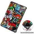 Xiaomi Pad 7/7 Pro Tri-Fold Sarjan Smart Lompakkokotelo - Graffiti
