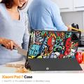 Xiaomi Pad 7/7 Pro Tri-Fold Sarjan Smart Lompakkokotelo - Graffiti