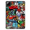 Xiaomi Pad 7/7 Pro Tri-Fold Sarjan Smart Lompakkokotelo - Graffiti