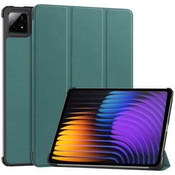 Xiaomi Pad 7/7 Pro Tri-Fold Sarjan Smart Lompakkokotelo - Vihreä