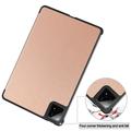 Xiaomi Pad 7/7 Pro Tri-Fold Sarjan Smart Lompakkokotelo - Ruusukulta