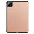 Xiaomi Pad 7/7 Pro Tri-Fold Sarjan Smart Lompakkokotelo - Ruusukulta