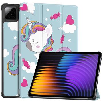 Xiaomi Pad 7/7 Pro Tri-Fold Sarjan Smart Lompakkokotelo - Yksisarvinen