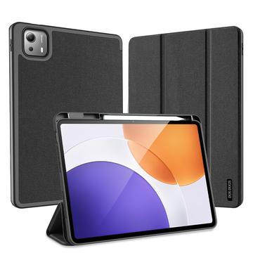 Xiaomi Pad 7S Pro 12.5 Dux Ducis Domo Tri-Fold Smart Lompakkokotelo - Musta