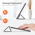 Xiaomi Pad 7S Pro 12.5 Dux Ducis Domo Tri-Fold Smart Lompakkokotelo - Musta