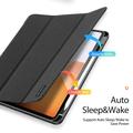 Xiaomi Pad 7S Pro 12.5 Dux Ducis Domo Tri-Fold Smart Lompakkokotelo - Musta