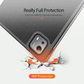 Xiaomi Pad 7S Pro 12.5 Dux Ducis Domo Tri-Fold Smart Lompakkokotelo - Musta