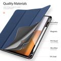 Xiaomi Pad 7S Pro 12.5 Dux Ducis Domo Tri-Fold Smart Lompakkokotelo - Sininen
